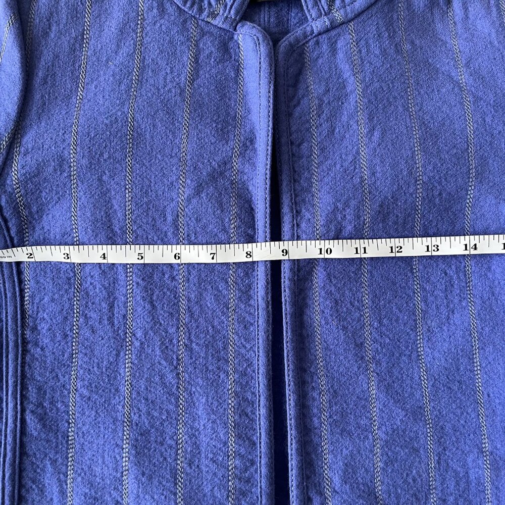 Vintage 90s Louis Feraud Paris 100% Virgin Wool Lapis Lavendar Jacket - Picture 8 of 10